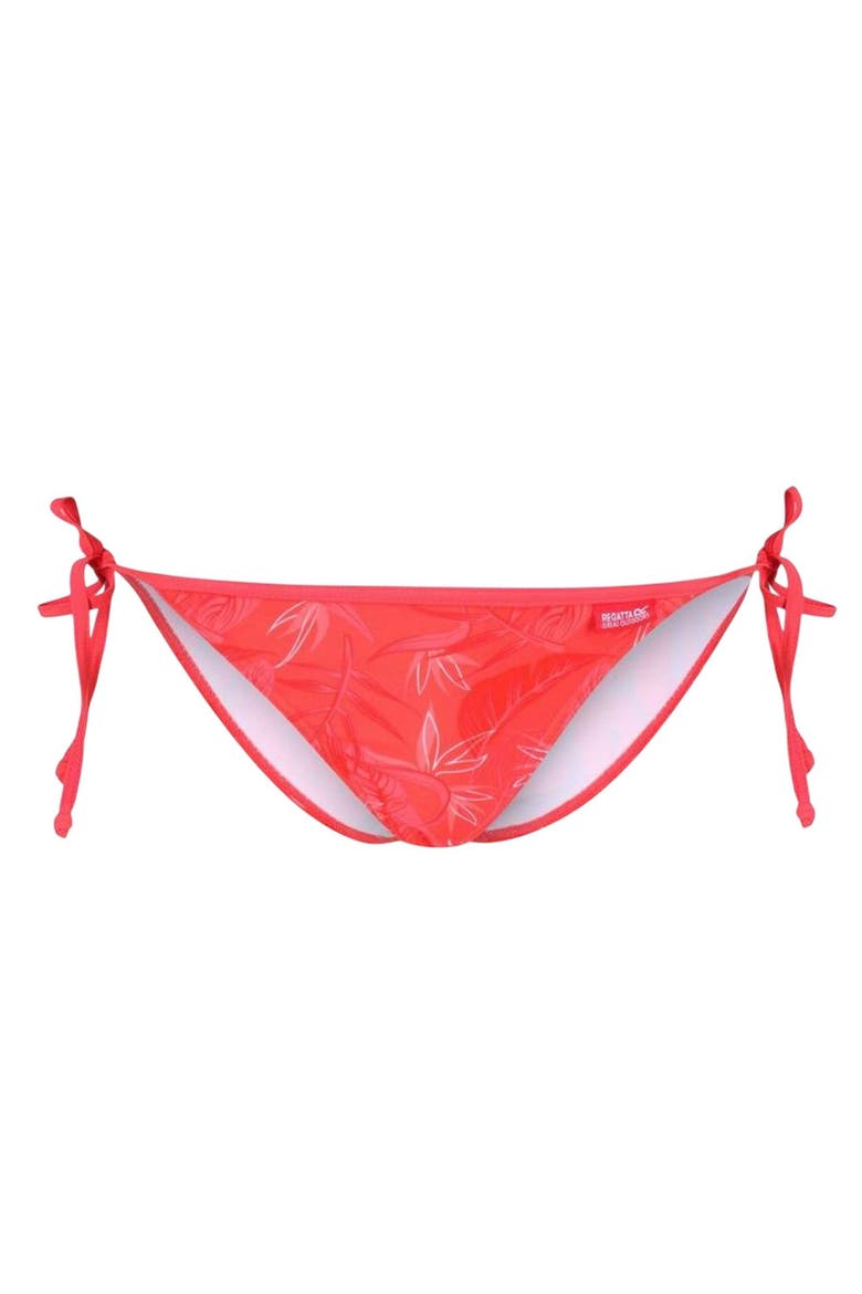 Aceana Leaves String Bikini Bottoms, Main, color, Red Sky