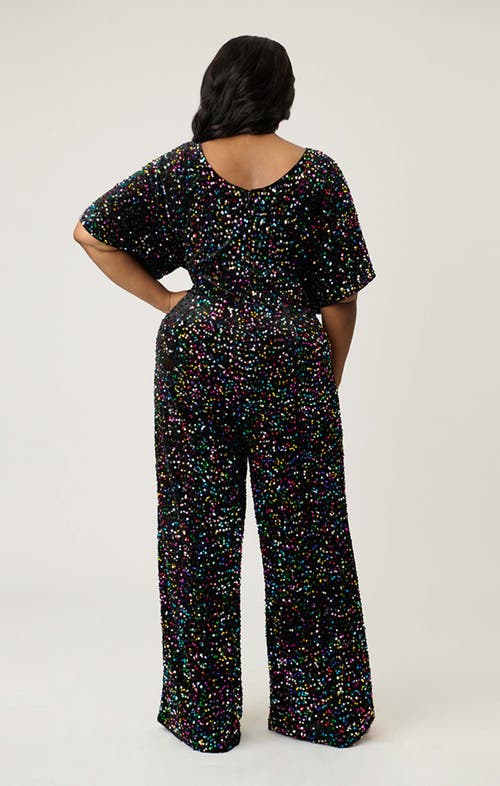 Smak Parlour Plus Size Wide Leg Jumpsuit In Black