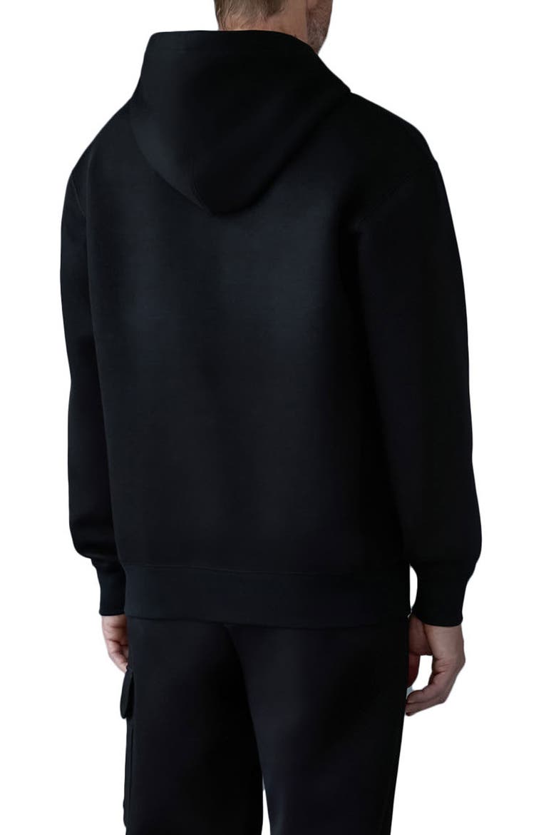 Krystian Double Face Jersey Hoodie, Alternate, color, BLACK