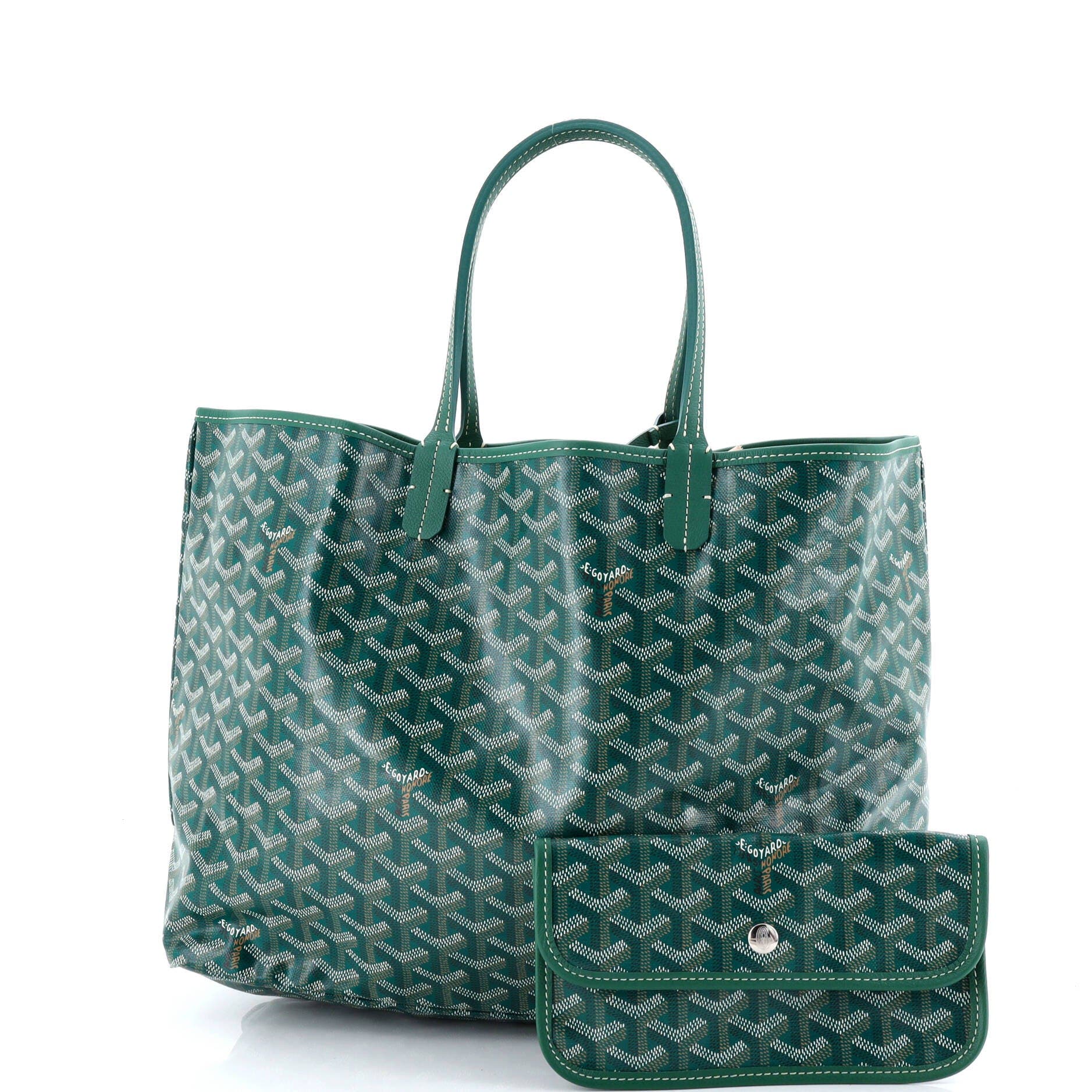 Saint Louis Tote Coated Canvas PM, Alternate, color, Green