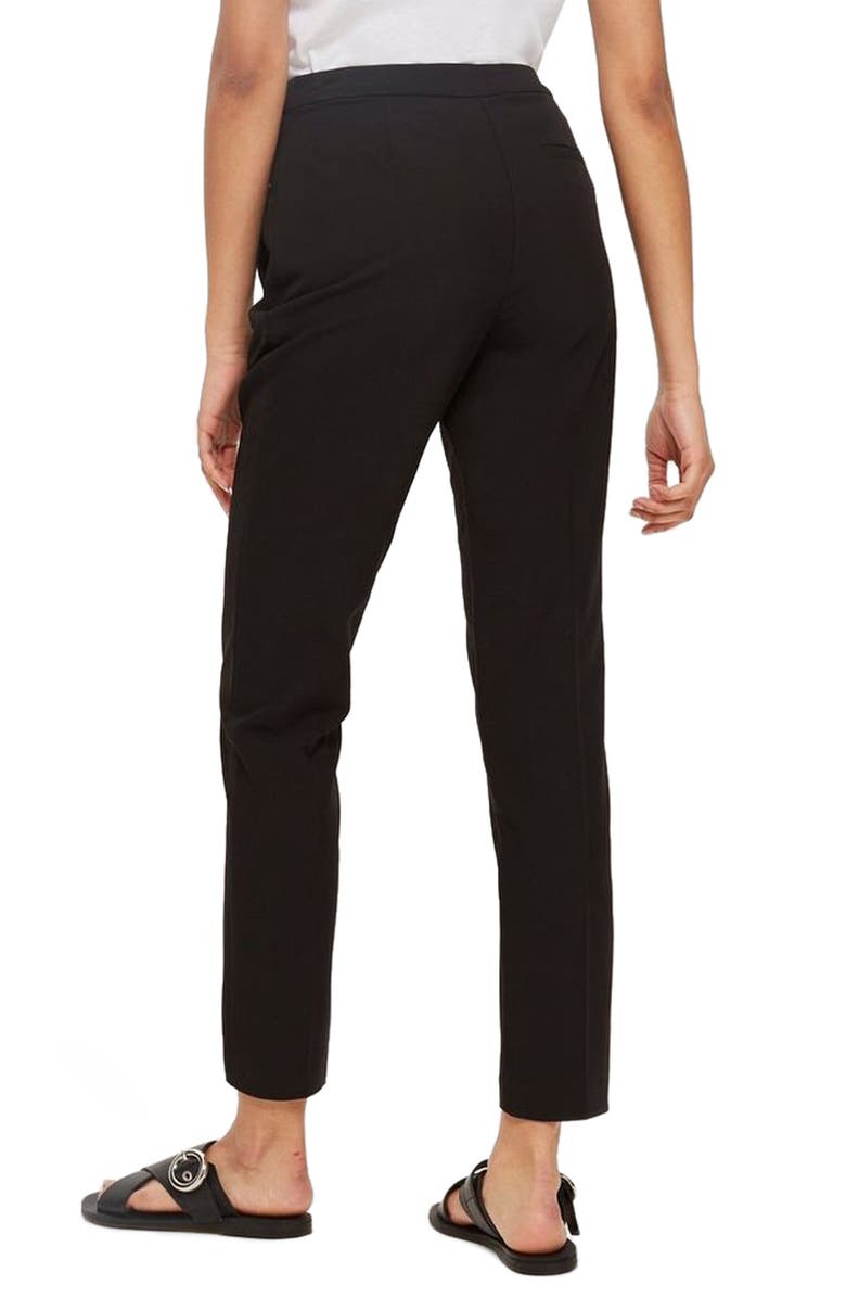 Topshop High Waist Cigarette Trousers, Alternate, color, 