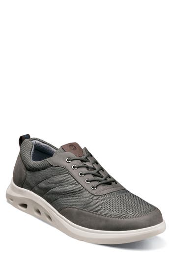 Nunn Bush Men's Ponte Knit Moc Toe Sneaker In Gray Multi