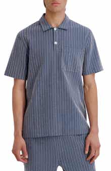 Open Knit Textured Polo