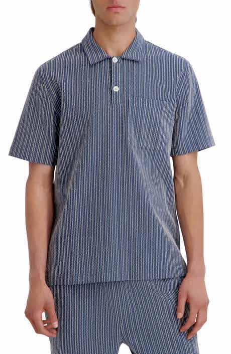 Open Knit Textured Polo