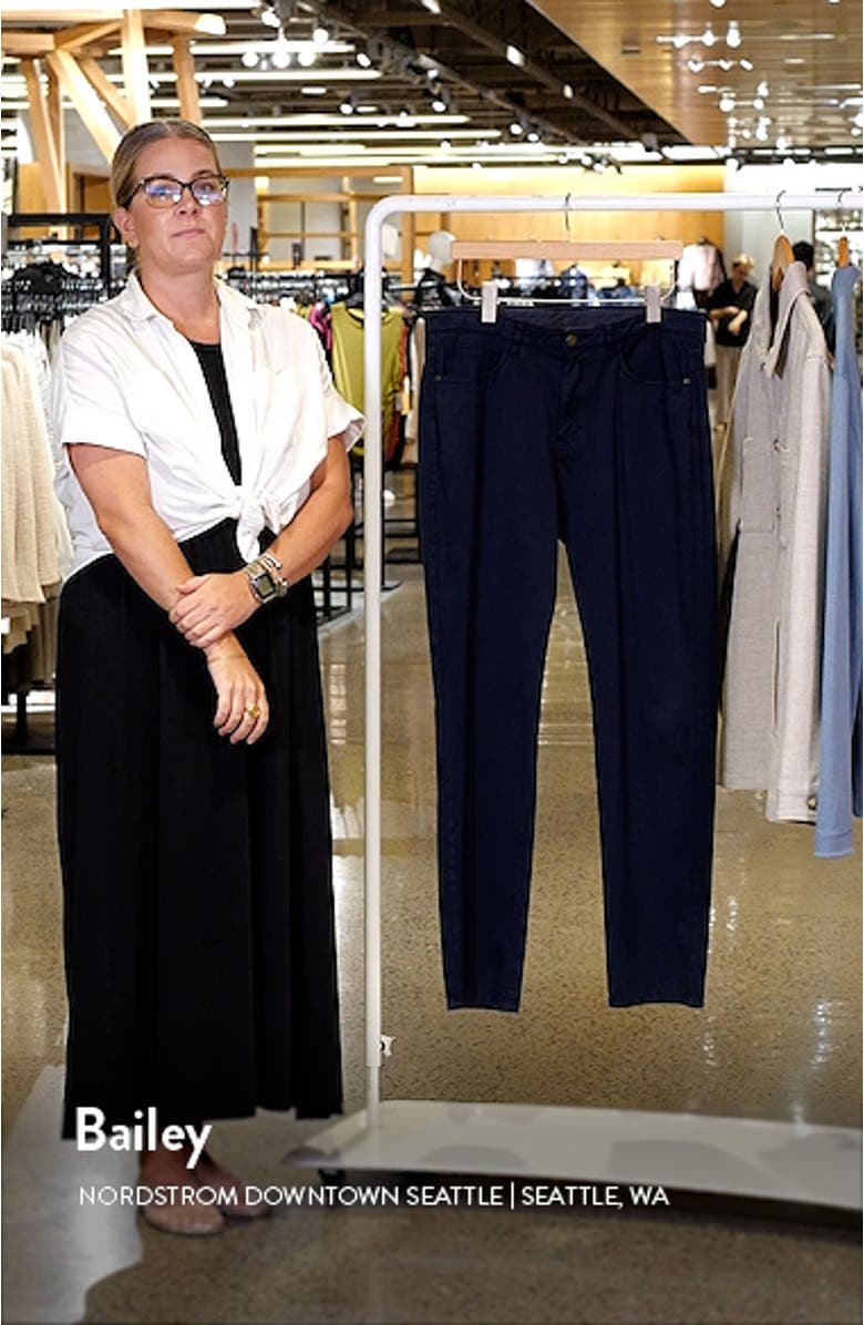 Straight Leg Stretch Pima Cotton Pants, sales video thumbnail