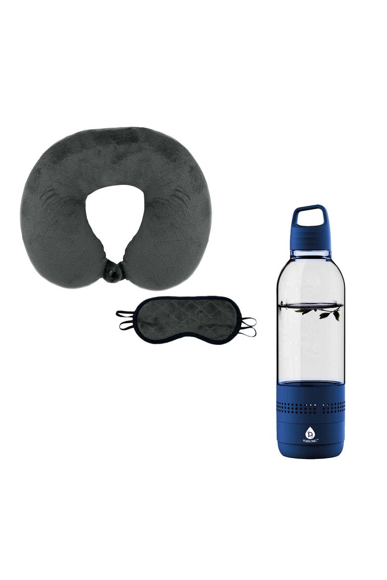Bottle Speaker & Memory Foam Travel Pillow, Main, color, Multicolor
