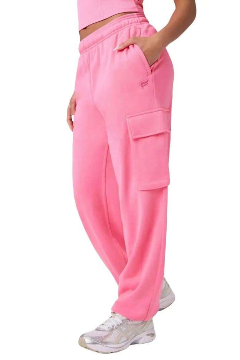 Year Round Terry Cargo Jogger, Main, color, Strawberry Milkshake