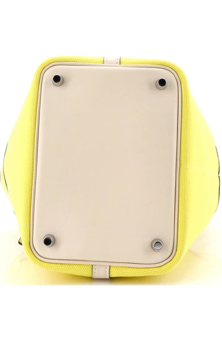 Pre-Owned Hermes Cargo Picotin Lock Bag Canvas and Swift PM, Alternate, color, Lime/Nata