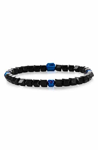 Men's Multi-Cut Bead Stretch Bracelet