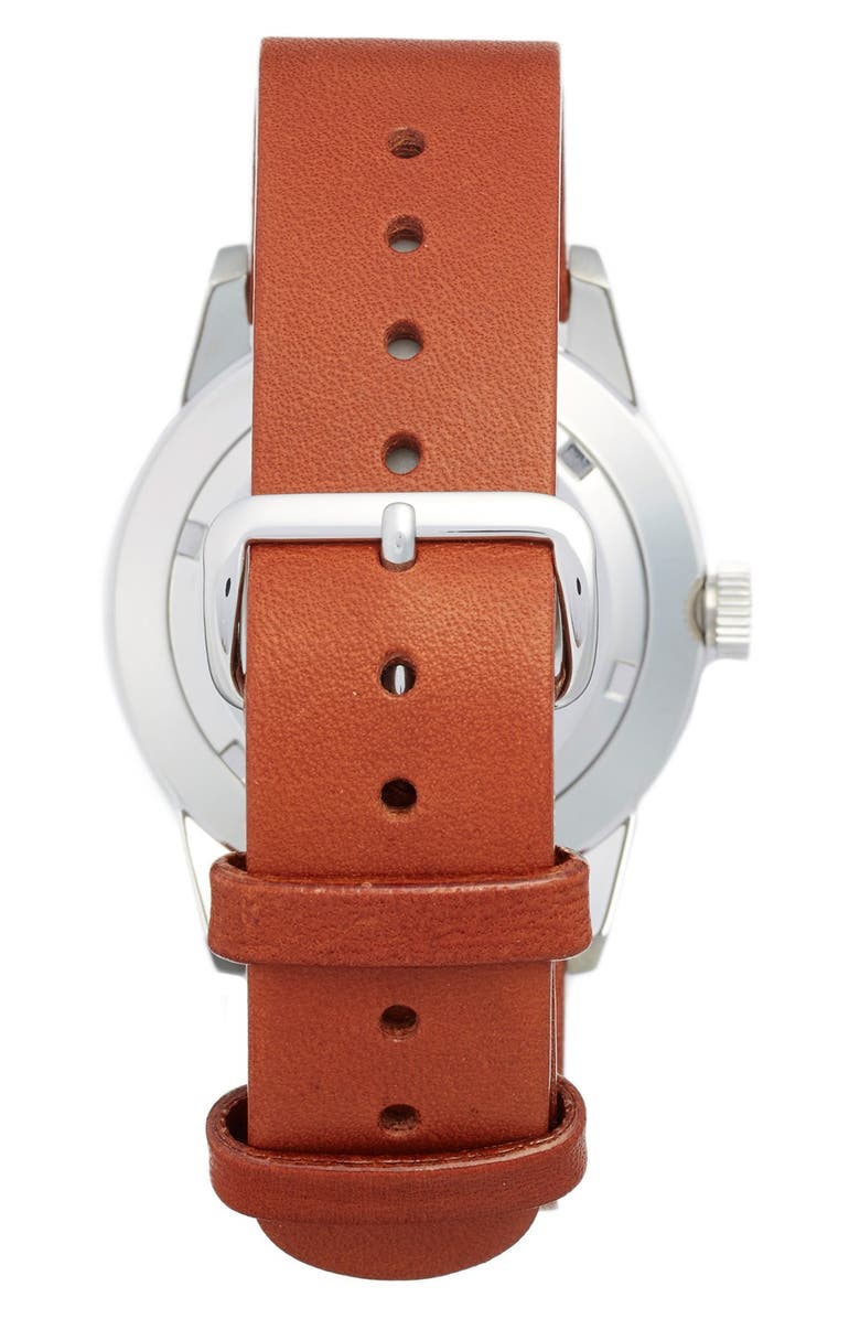 TRIWA Spira Leather Strap Watch, 38mm, Alternate, color, 
