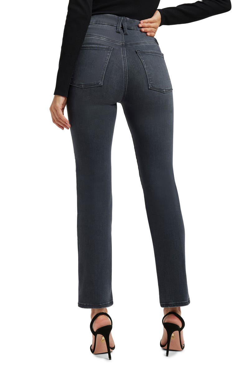 Good American Always Fits Good High Waist Straight Leg Jeans, Alternate, color, 
