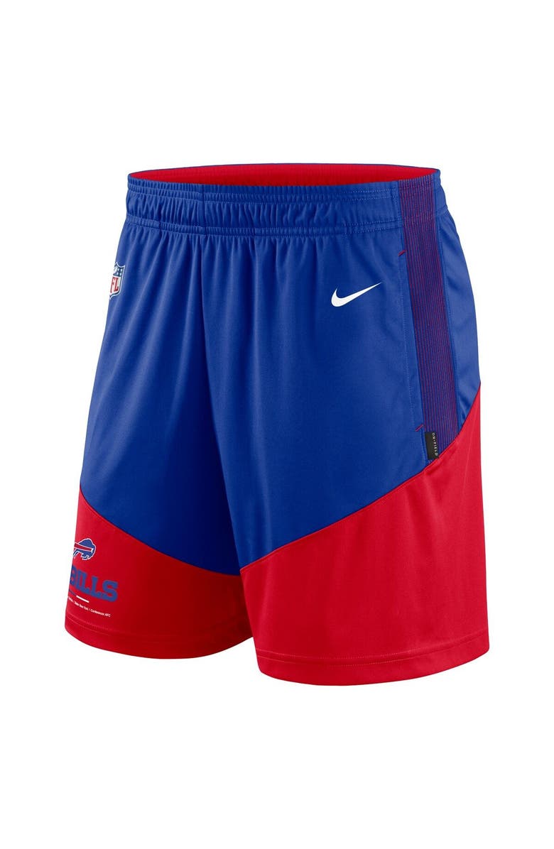 Nike Men's Nike Royal/Red Buffalo Bills Sideline Primary Lockup Performance Shorts, Alternate, color, Royal
