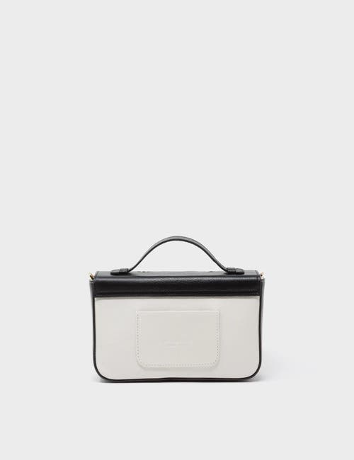 Min & Mon Amantis Leather Crossbody Mini Handbag In Black