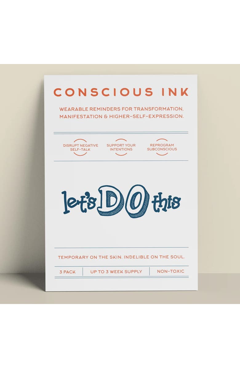 Conscious Ink Badass Manifester Eco Trucker + Ink, Alternate, color, Black