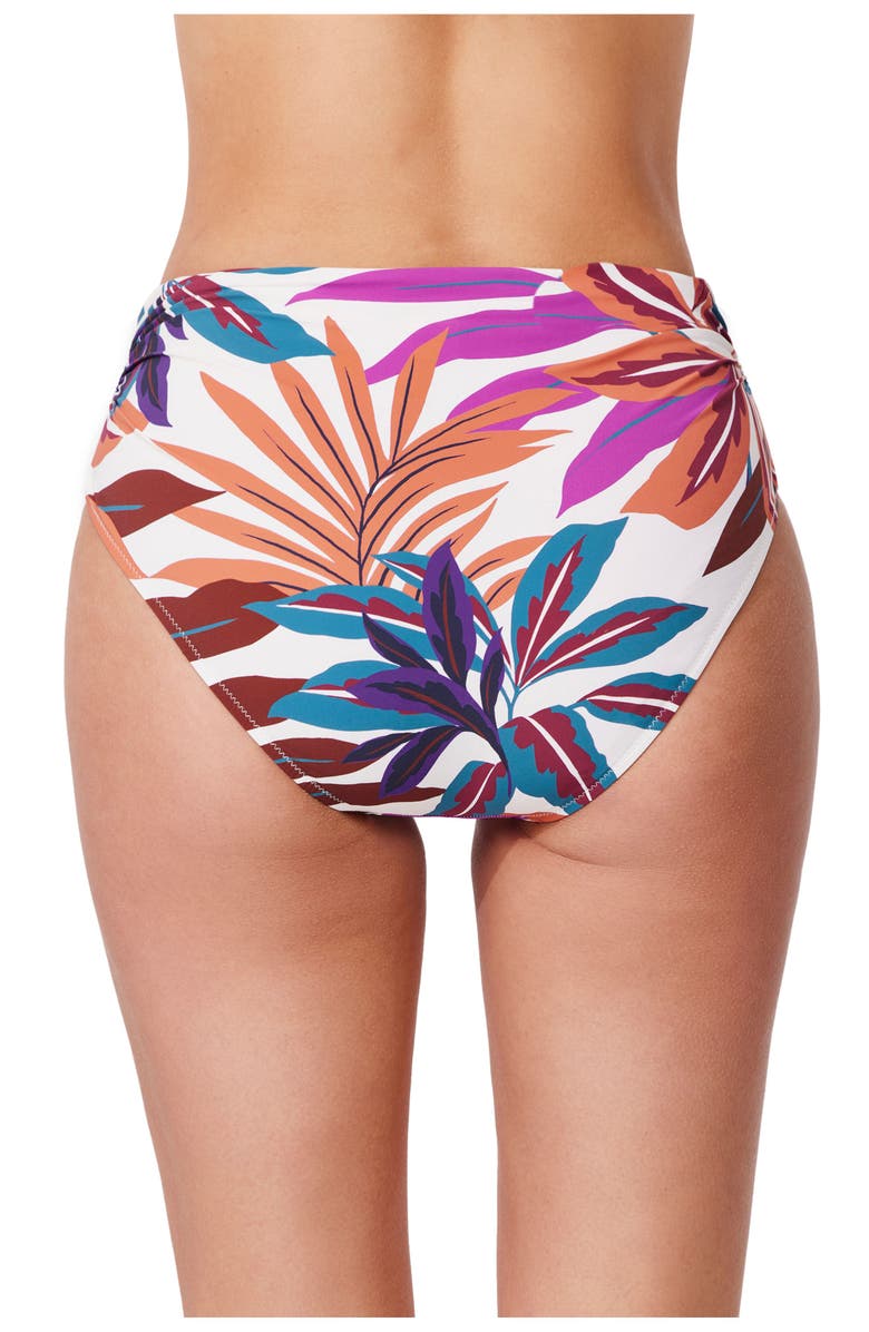Profile by Gottex Plantopia Shirred High Waist Swim Bottom, Alternate, color, Multi
