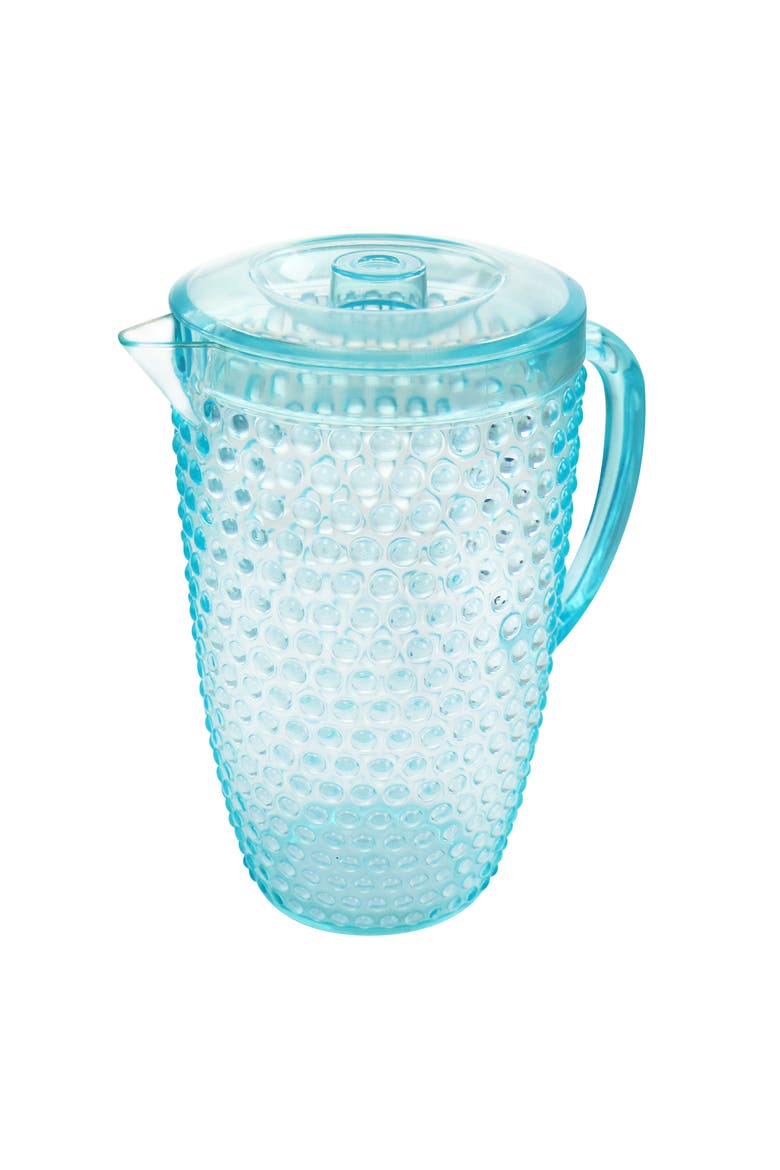 Malone 5 Piece Plastic Pitcher and Tumbler Set, Alternate, color, Clear