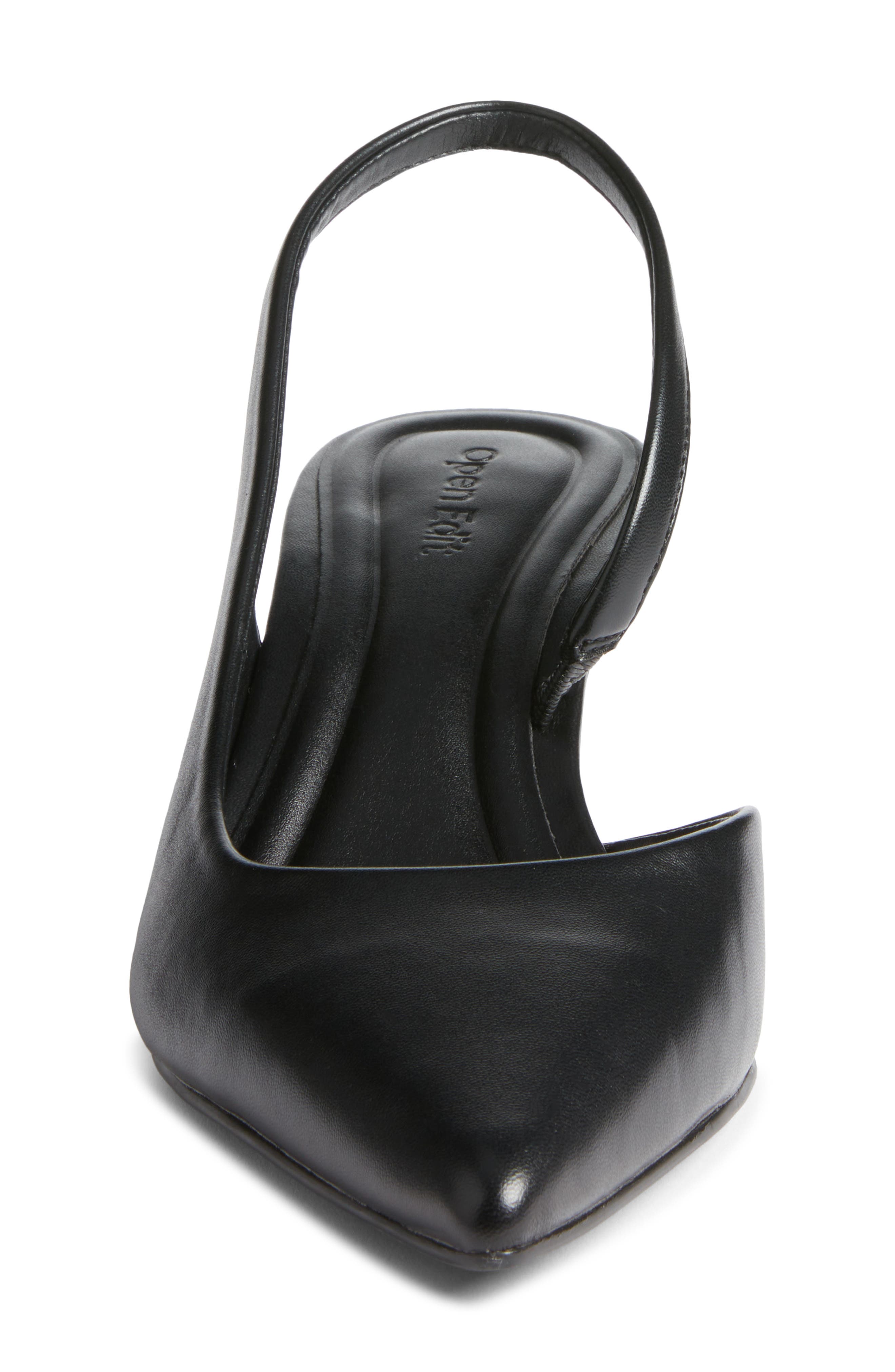 Open Edit Corina Slingback Half d
Orsay Pointed Toe Kitten Heel Pump, Alternate, color, Black