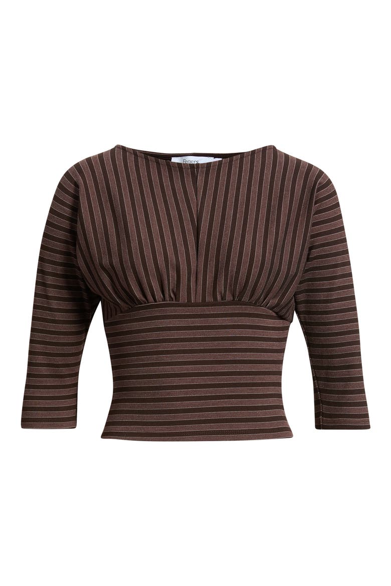 Promesa Three-Quarter Sleeve Top, Alternate, color, CHOCOLAT