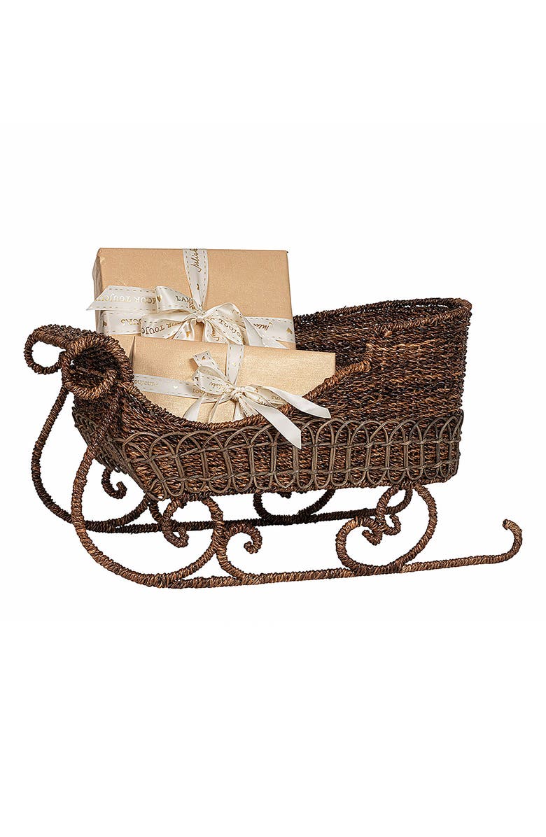 Juliska Devon Willow Sleigh, Alternate, color, Brown