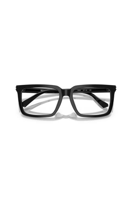 Michael Kors 55mm Square Optical Glasses In Black