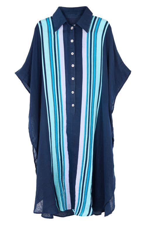 Shop Saachi Collar Kaftan Shirtdress
