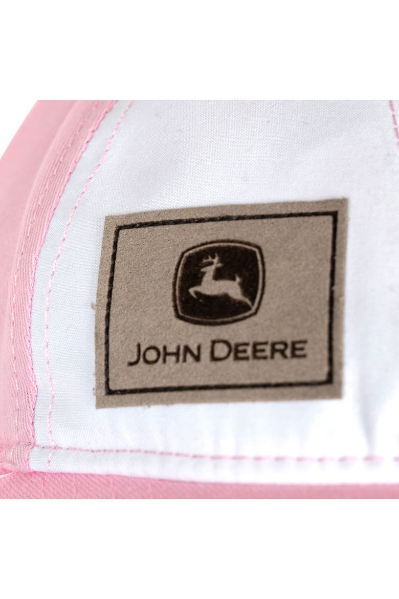 Baseball Cap, Alternate, color, Pink and White