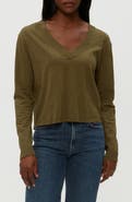 Michael Stars Brea V-Neck Supima Cotton Top