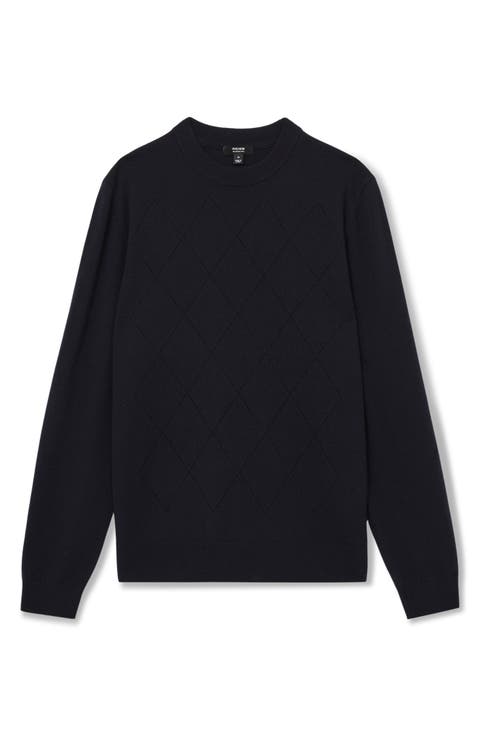 Vince Argyle Wool Sweater