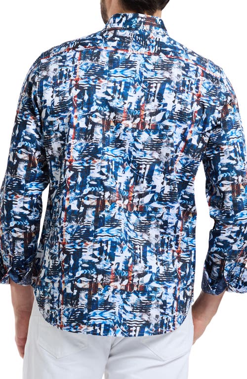 Shop Robert Graham Lachlan Cotton Button-up Shirt In Blue Multi