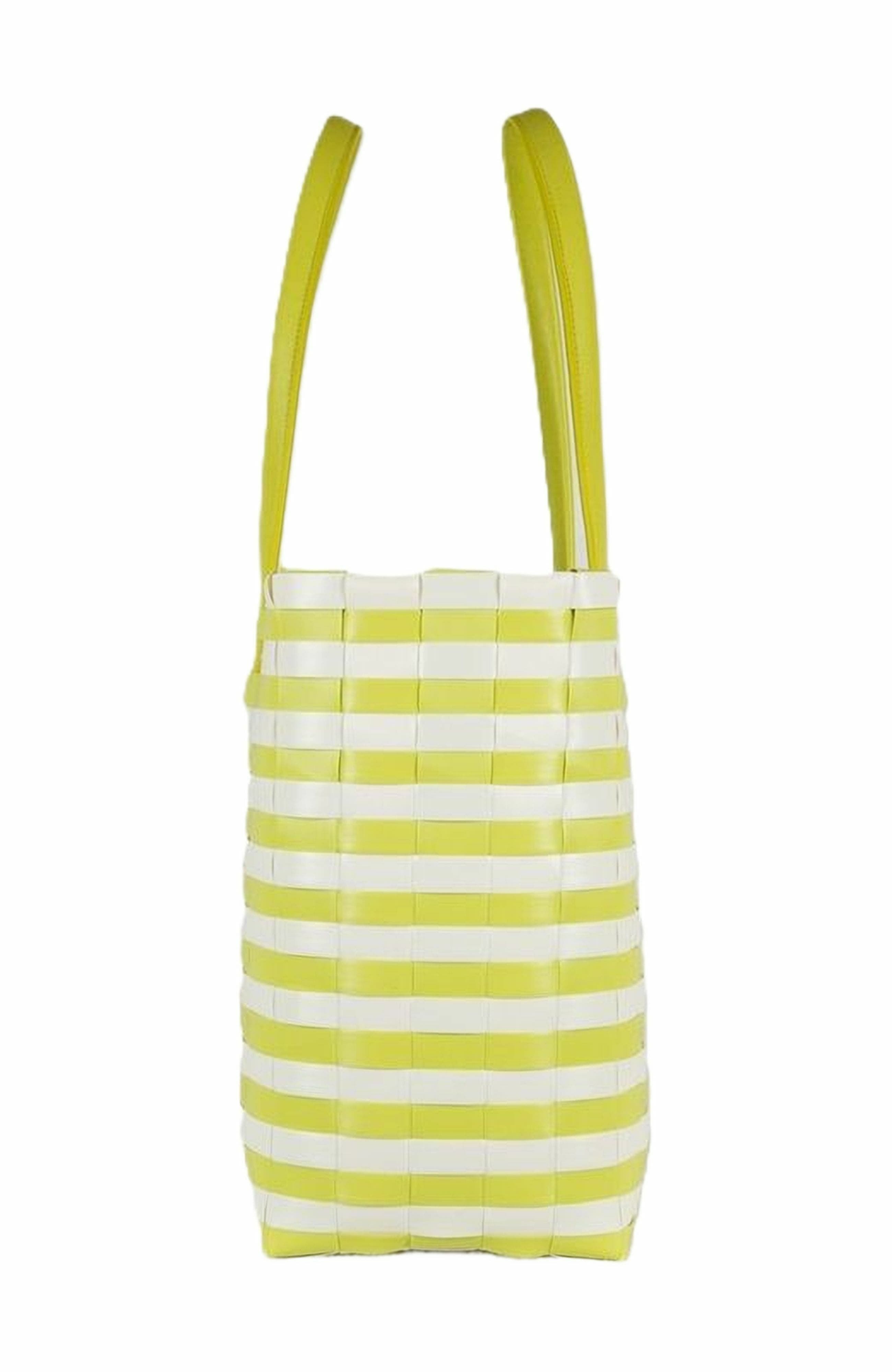 Sunny Bay Recycled Plastic Weekender Bag, Alternate, color, Bright Green/Pearl White