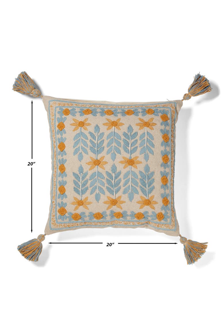Stockholm Night's Throw Pillow, Alternate, color, BLUE MULTI