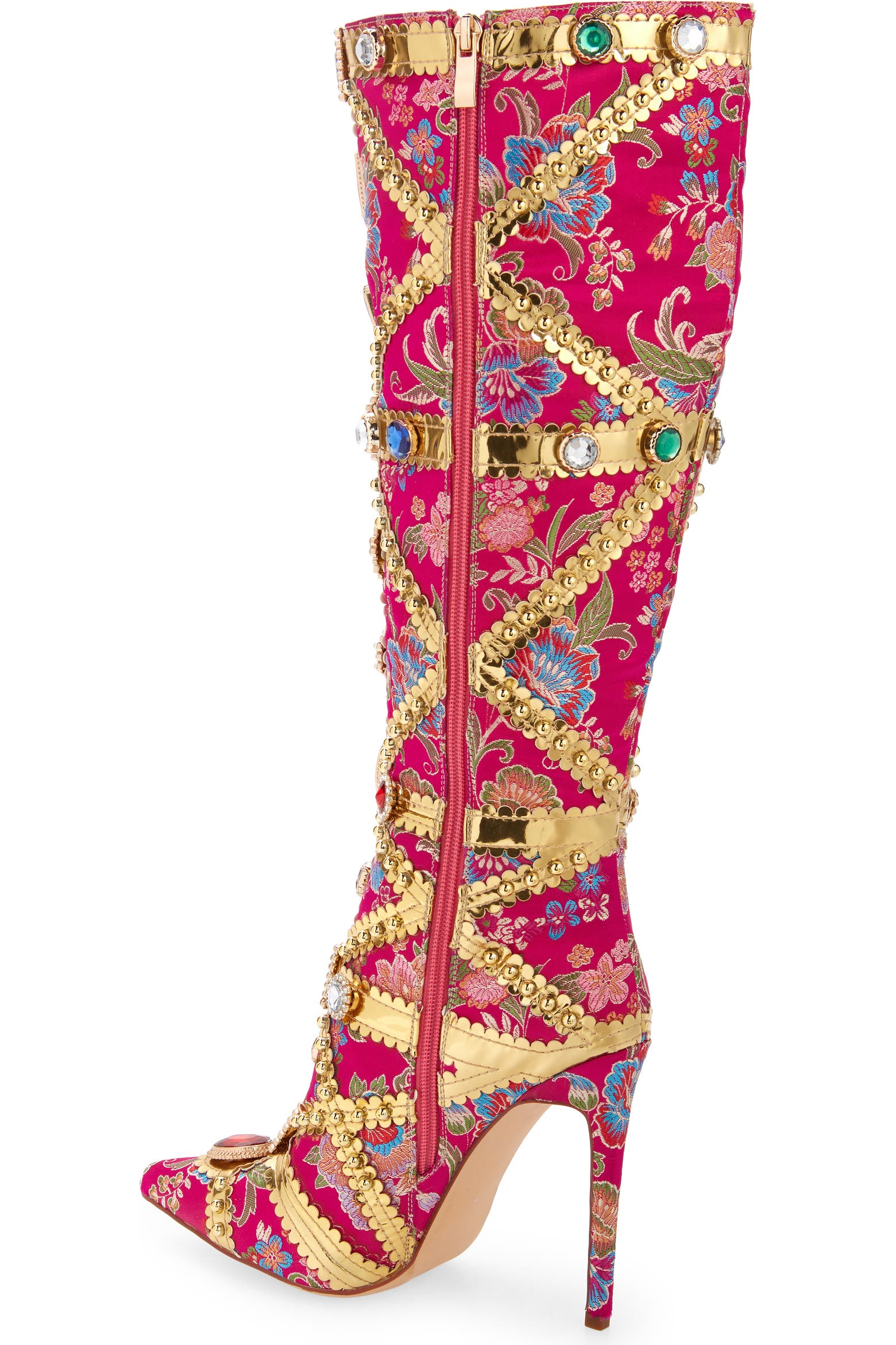 AZALEA WANG Confident Embroidered Knee High Boot (Women) | Nordstromrack