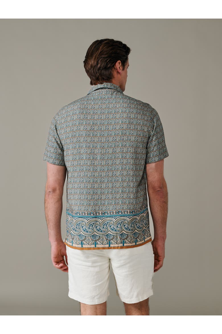 Belmont Printed Shirt, Alternate, color, Tile Print
