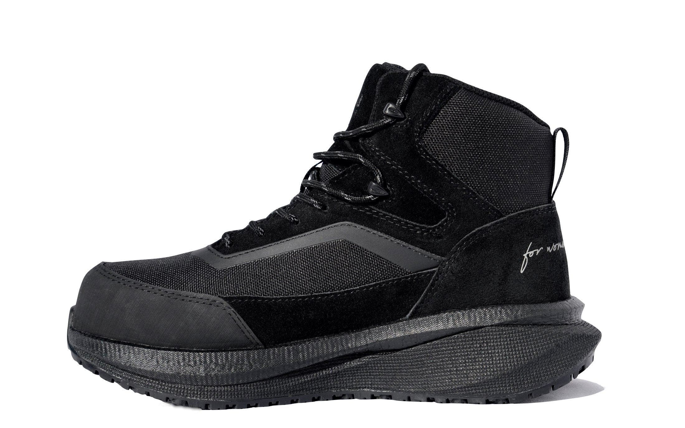 Xena Workwear Luna Composite Toe High Top Safety Boot, Alternate, color, Cosmic Black