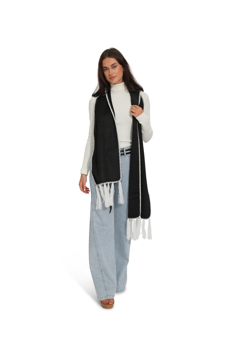 Belle & Bloom Mountain Side Scarf, Alternate, color, Black