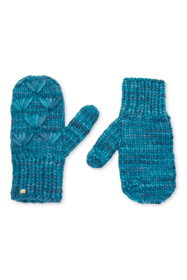 Ski Town Motley Mittens, Main, color, PEACOCK