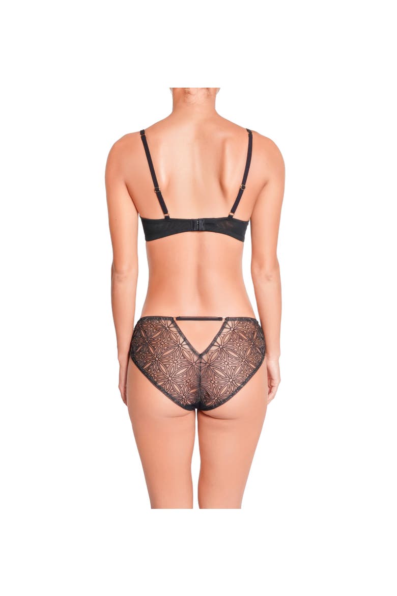 Infini Lace Bikini, Alternate, color, Black