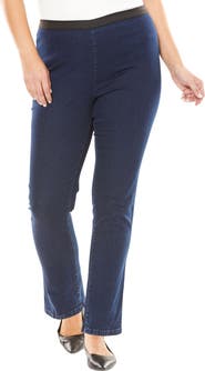 Jessica London Stretch Denim Straight-Leg Jegging