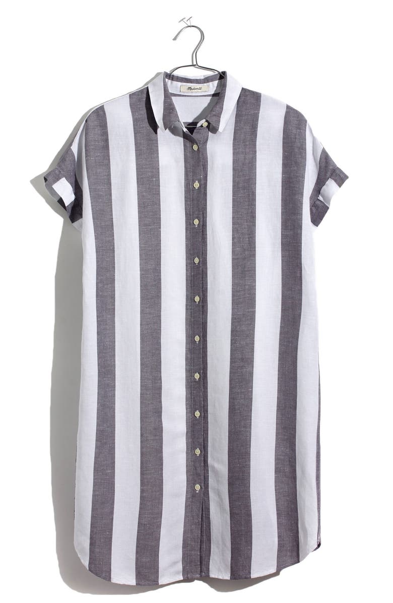 Madewell Maywood Stripe Shirtdress, Alternate, color, 
