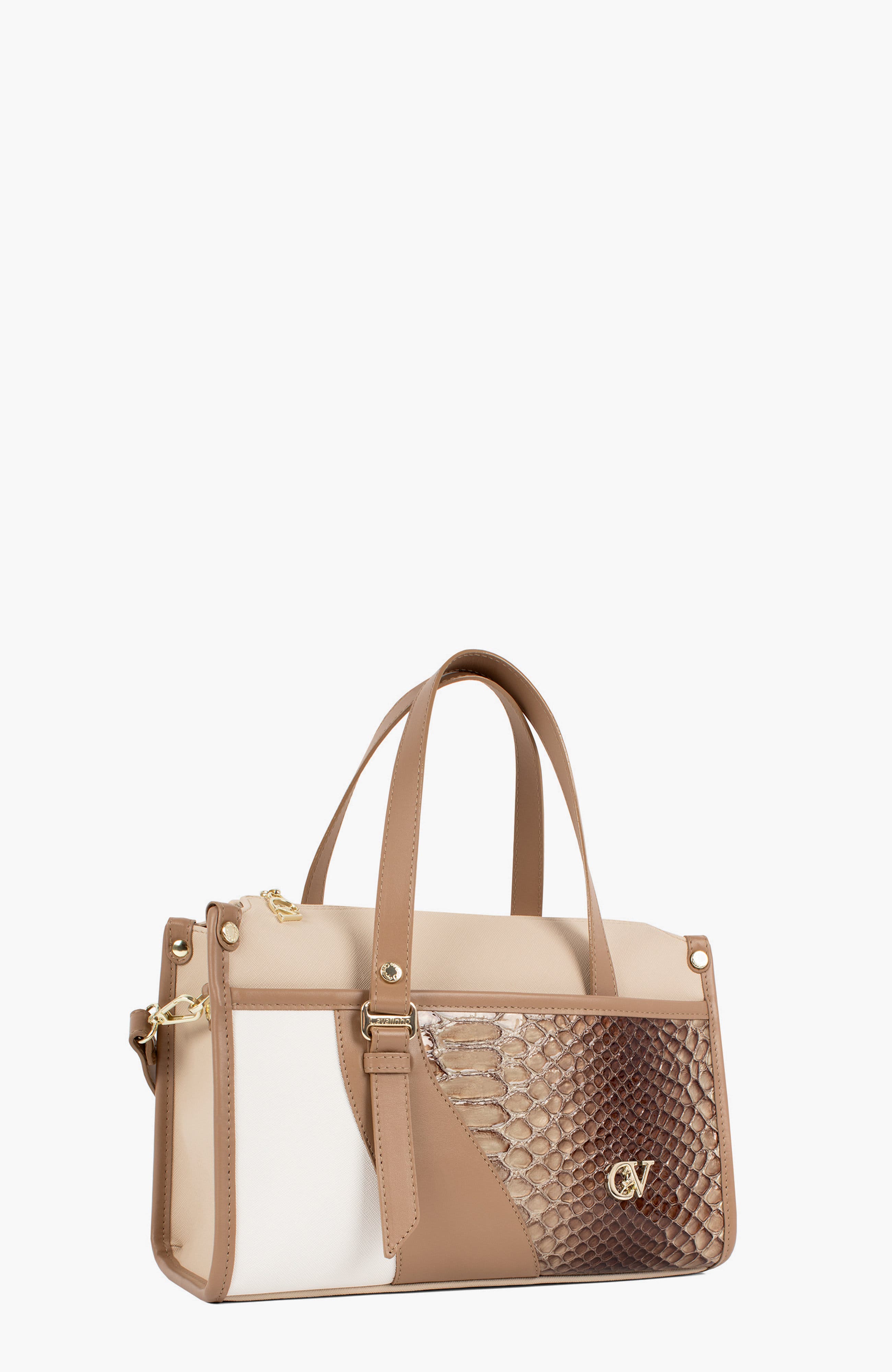 CV By Cavalinho 655 Handbag, Alternate, color, Beige / White