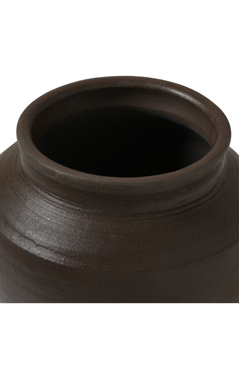 Renwil Decorative Clay Vase, Alternate, color, Brown