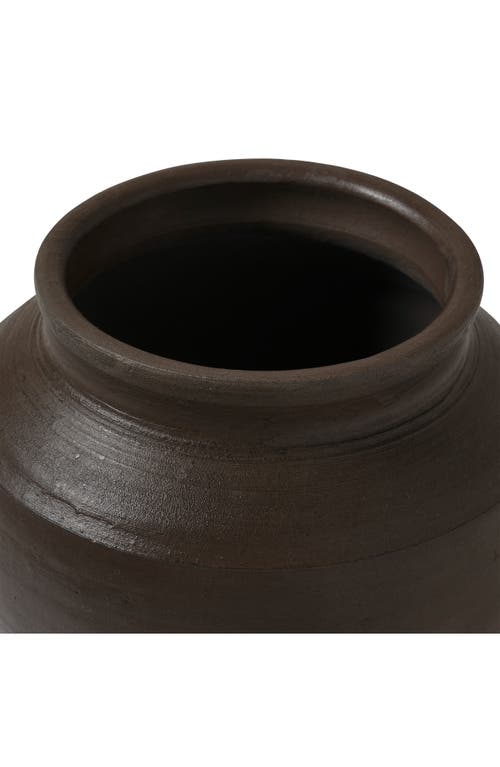 Renwil Decorative Clay Vase In Brown