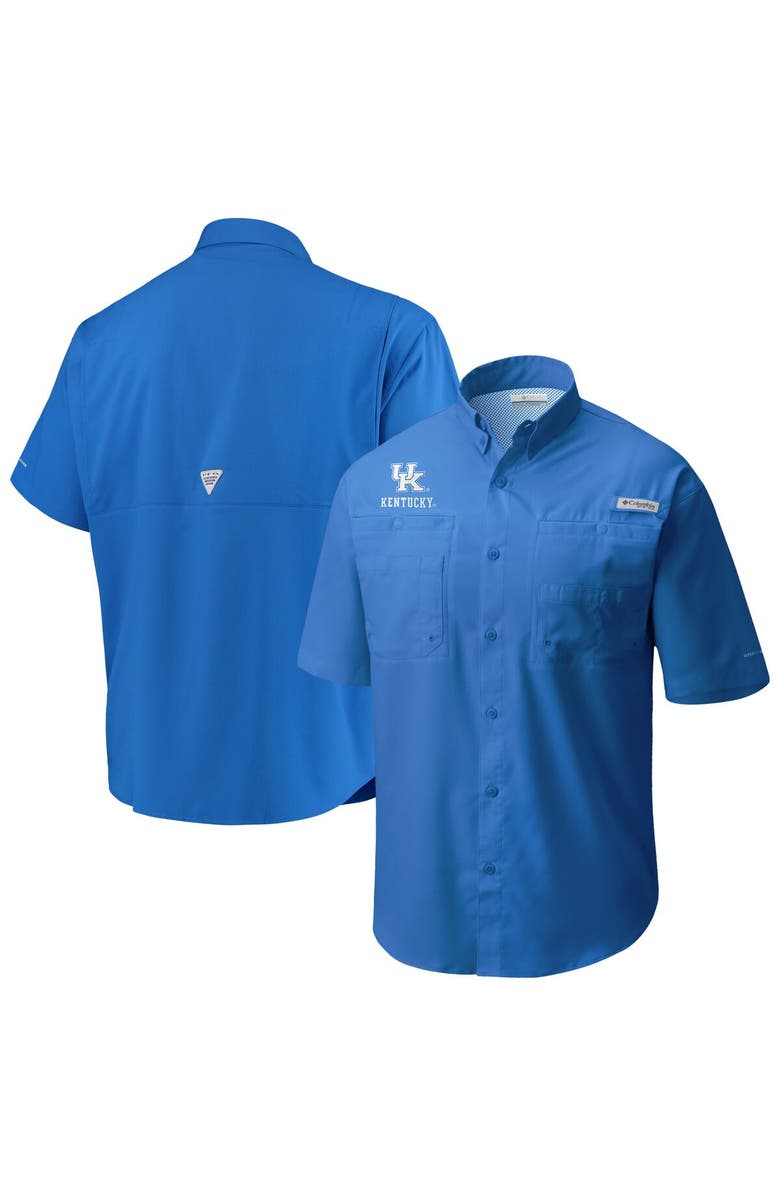 Columbia Men's Columbia Royal Kentucky Wildcats Big & Tall Collegiate Tamiami Button-Down Shirt, Alternate, color, Royal