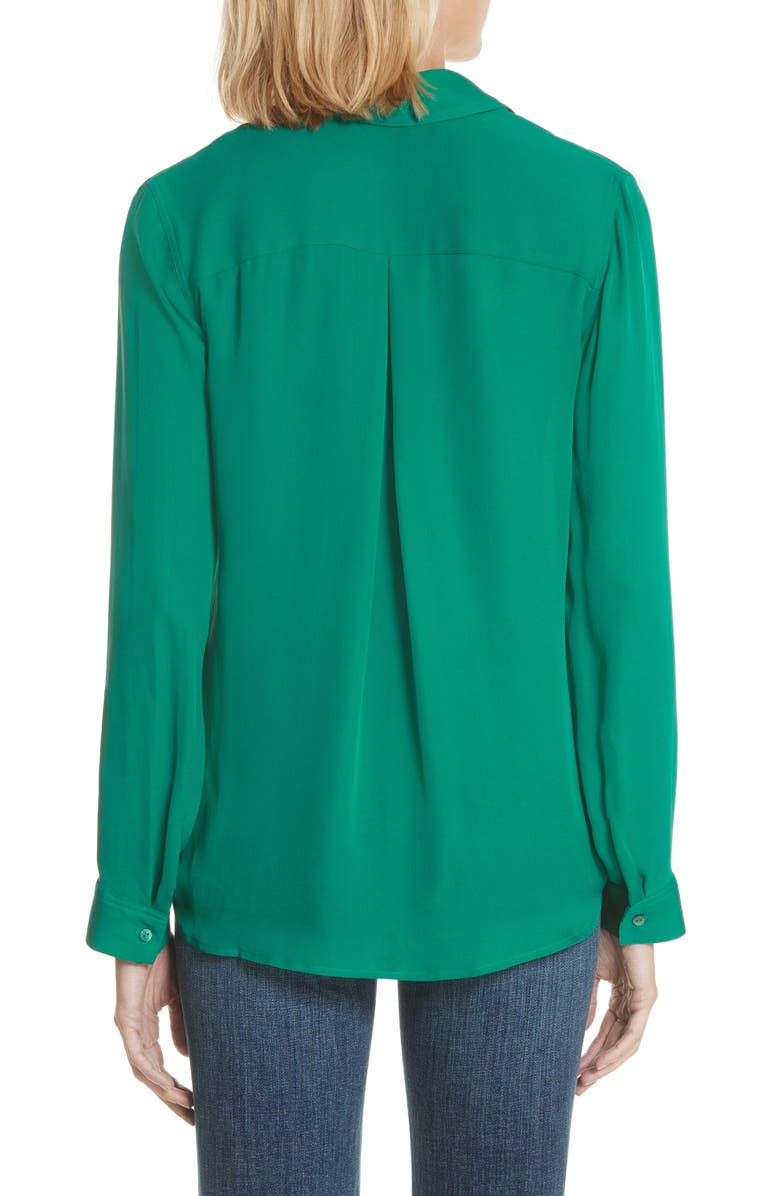 L'AGENCE Silk Shirt, Alternate, color, 