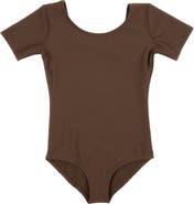 Leveret Girls Short Sleeve Leotard