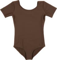 Leveret Girls Short Sleeve Leotard