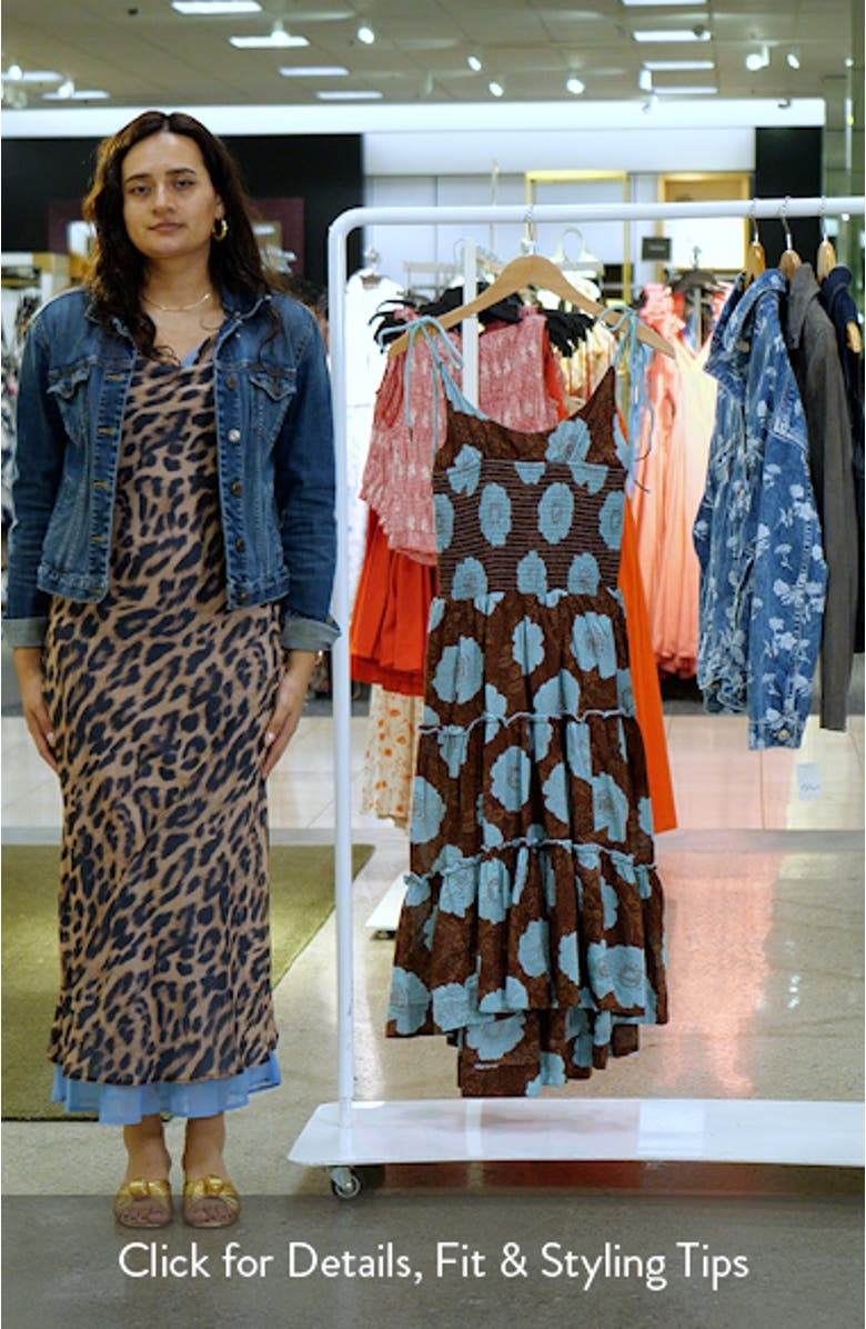 Adriel Tie Strap Tiered Midi Dress, sales video thumbnail