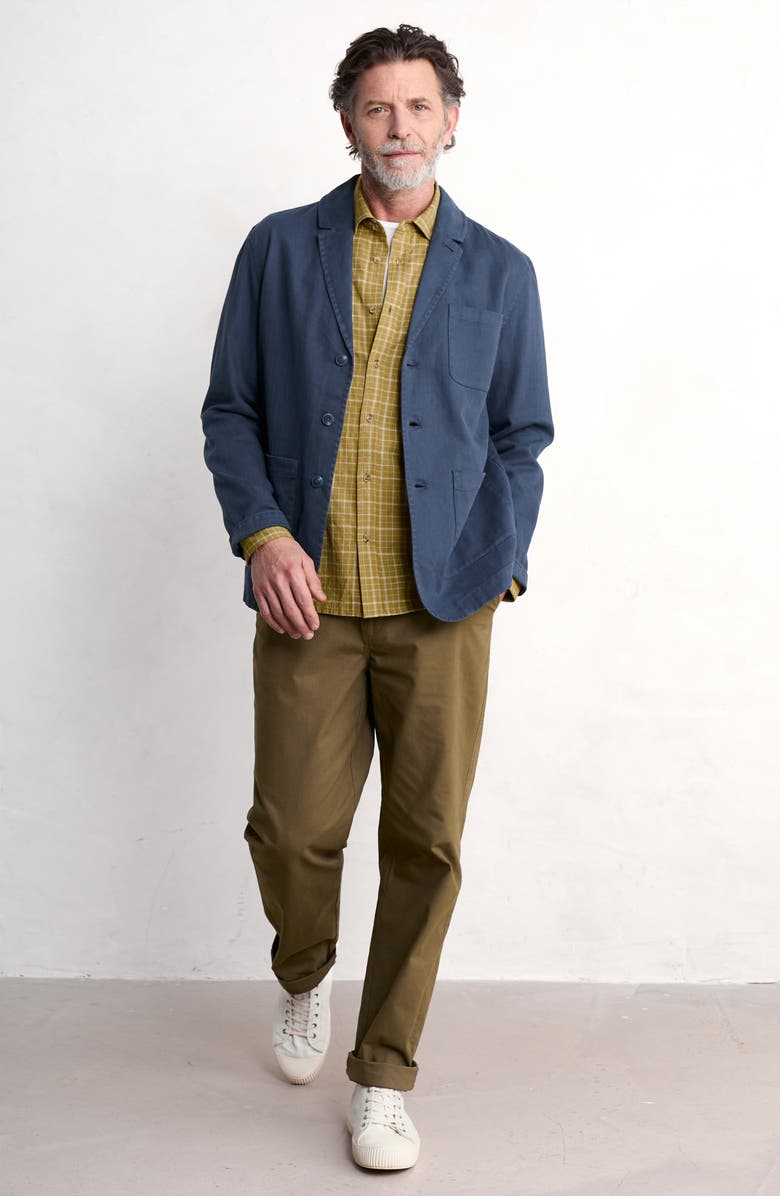Seasalt Cornwall Tollgate Linen & Organic Cotton Blazer, Alternate, color, Sea Cave