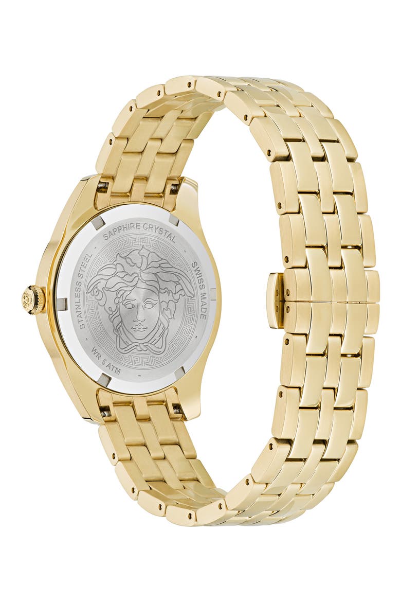 Greca Time Bracelet Watch, 35mm, Alternate, color, IP YELLOW GOLD