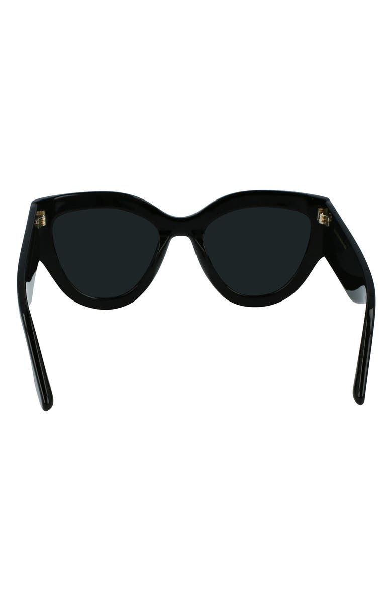 Victoria Beckham Classic Logo 55mm Cat Eye Sunglasses, Alternate, color,